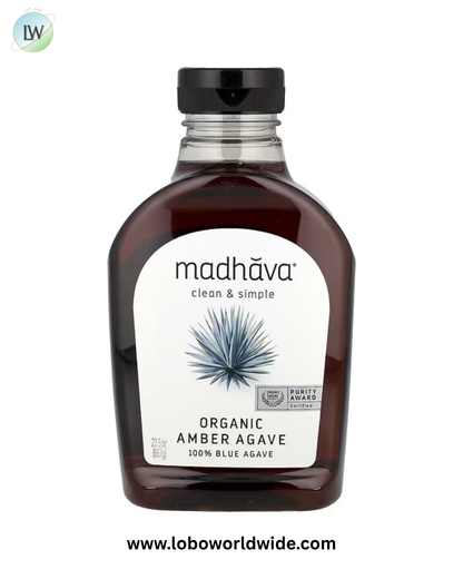 Madhava, Organic Amber Agave, 23.5 oz (667 g)