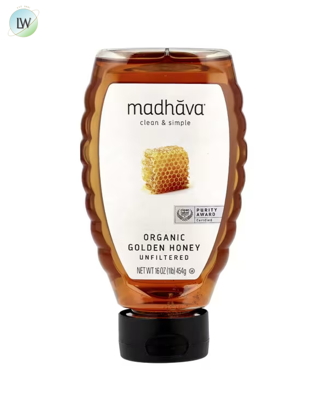 Madhava, Organic Golden Honey, Unfiltered, 16 oz (454 g)