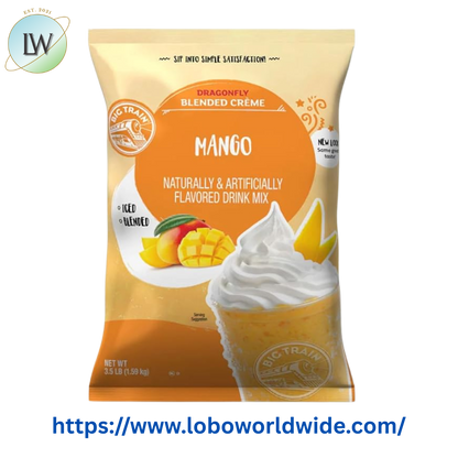Big Train 3.5 lb. Dragonfly Mango Blended Creme Frappe Mix