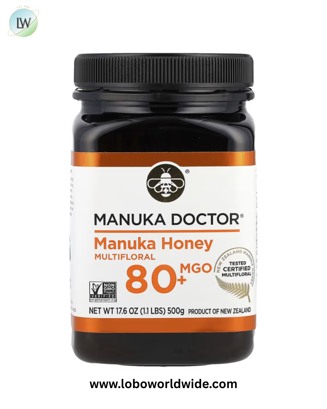 Manuka Doctor, Multifloral Manuka Honey, MGO 80+