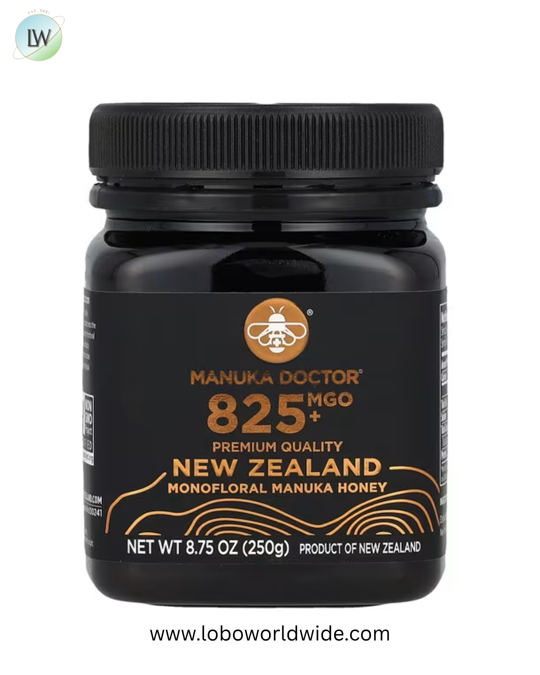 Manuka Doctor, New Zealand Monofloral Manuka Honey, MGO 825+, 8.75 oz (250 g)