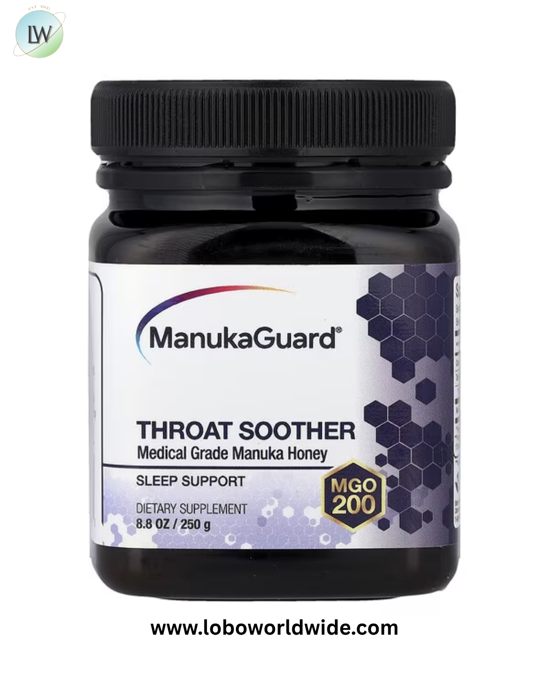 ManukaGuard, Throat Soother, Manuka Honey, MGO 200, 8.8 oz (250 g)