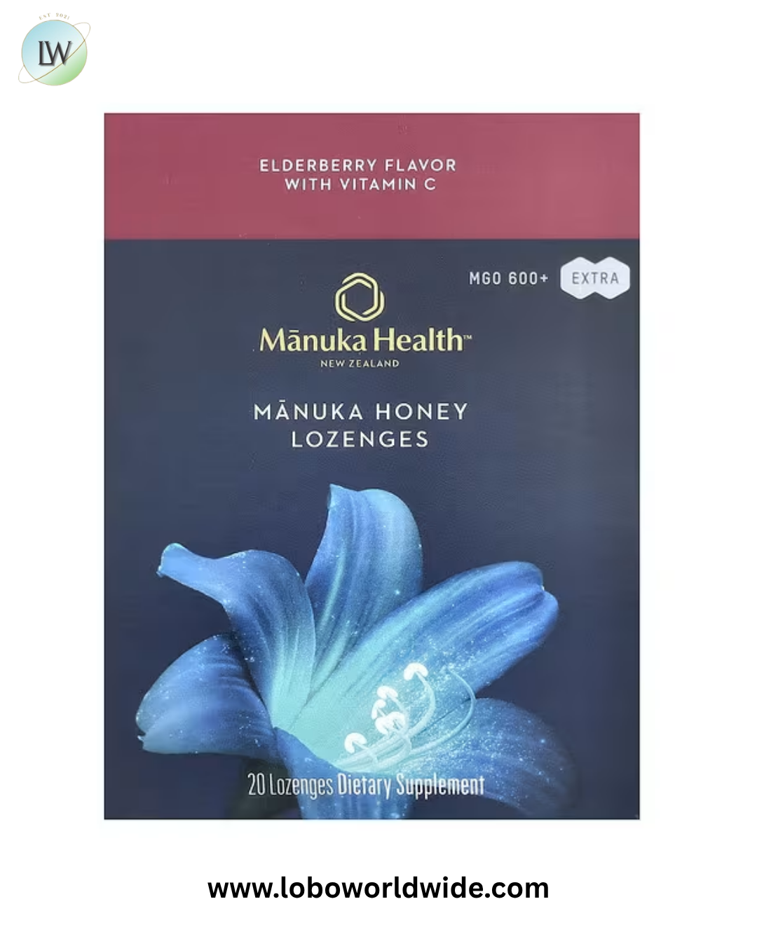 Manuka Health, Manuka Honey Lozenges, MGO 600+, 20 Lozenges