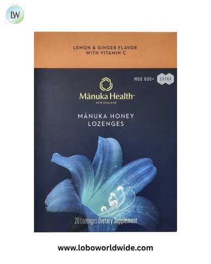 Manuka Health, Manuka Honey Lozenges, MGO 600+, 20 Lozenges