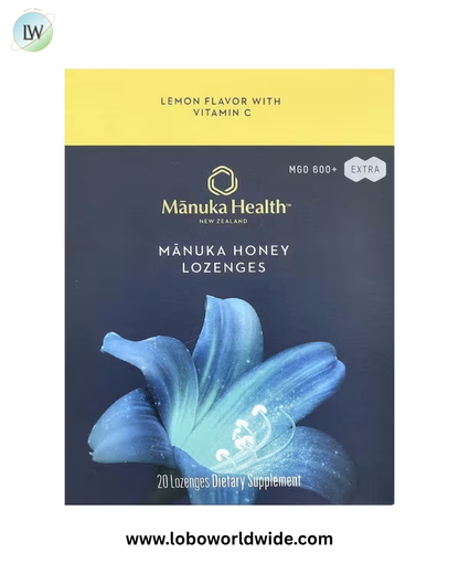 Manuka Health, Manuka Honey Lozenges, MGO 600+, 20 Lozenges