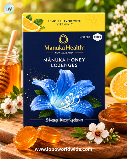 Manuka Health, Manuka Honey Lozenges, MGO 600+, 20 Lozenges