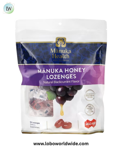 Manuka Health, Manuka Honey Lozenges, MGO 400+, 58 Lozenges