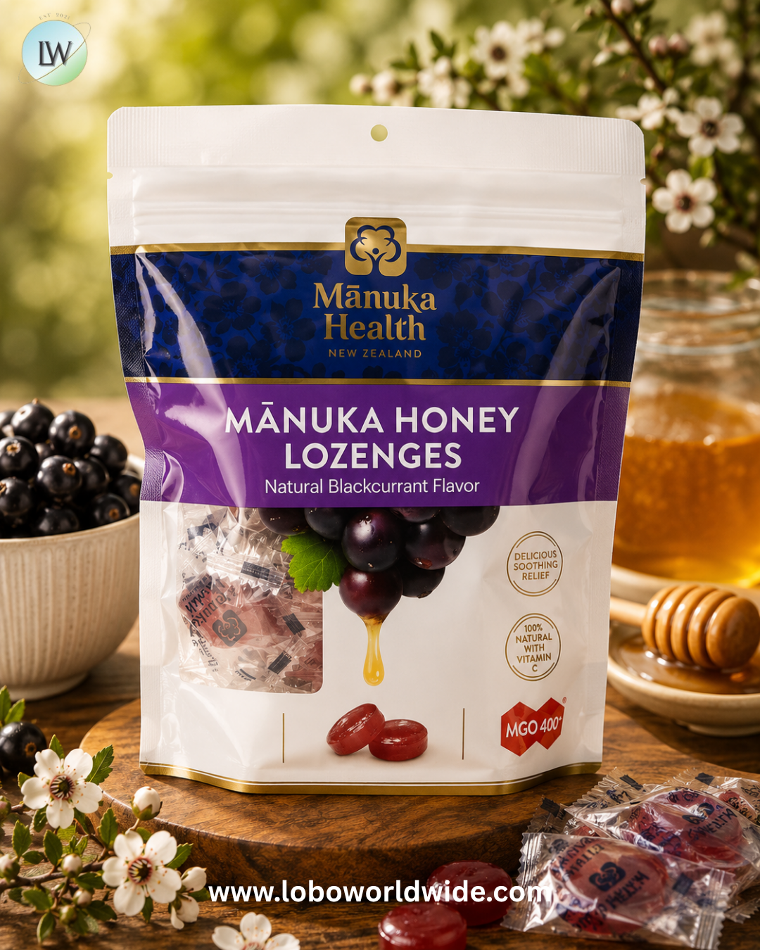 Manuka Health, Manuka Honey Lozenges, MGO 400+, 58 Lozenges