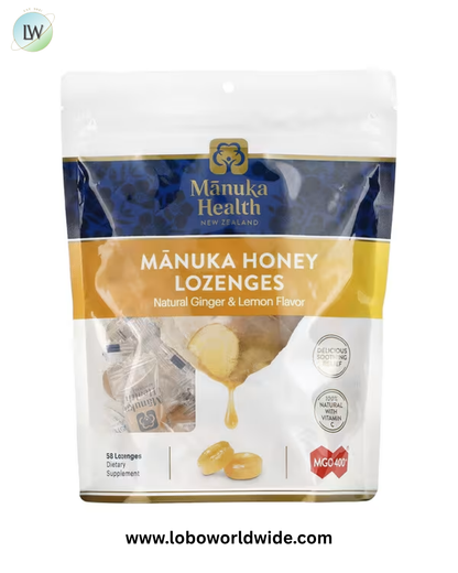 Manuka Health, Manuka Honey Lozenges, MGO 400+, 58 Lozenges