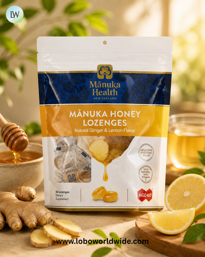 Manuka Health, Manuka Honey Lozenges, MGO 400+, 58 Lozenges