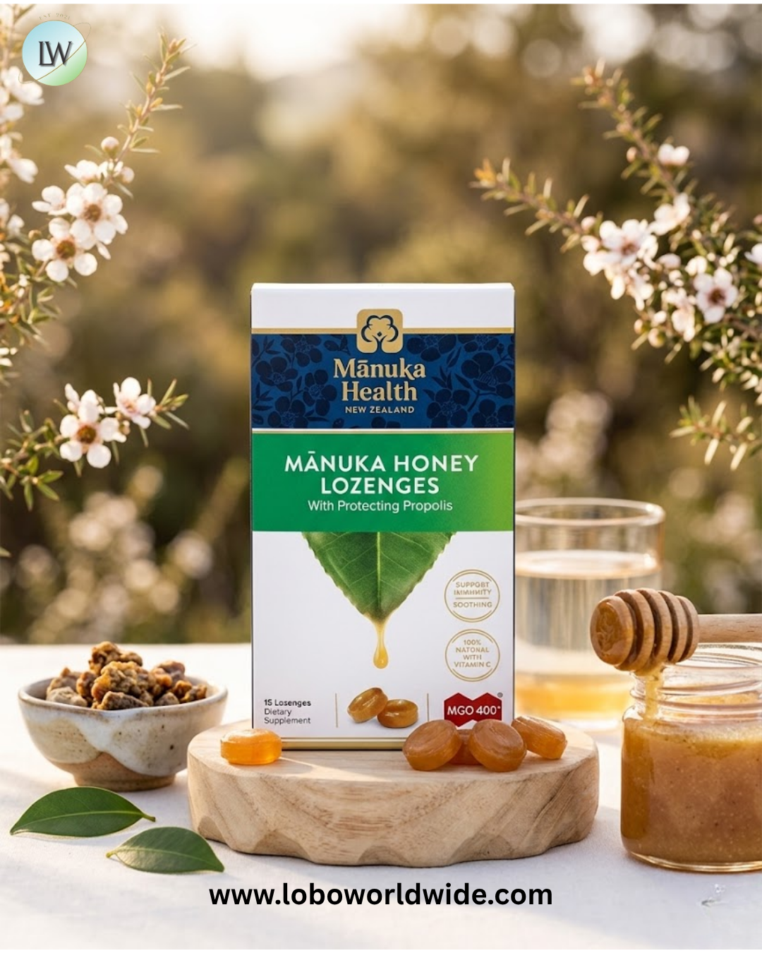 Manuka Health, Manuka Honey Lozenges, MGO 400+, 58 Lozenges