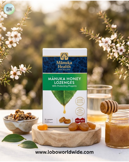 Manuka Health, Manuka Honey Lozenges, MGO 400+, 58 Lozenges