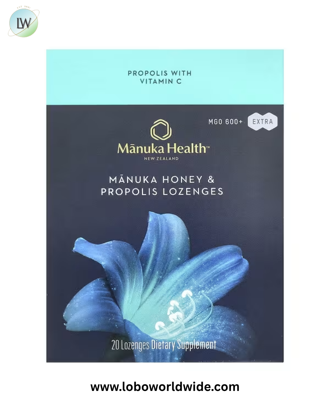 Manuka Health, Manuka Honey Lozenges, MGO 600+, 20 Lozenges