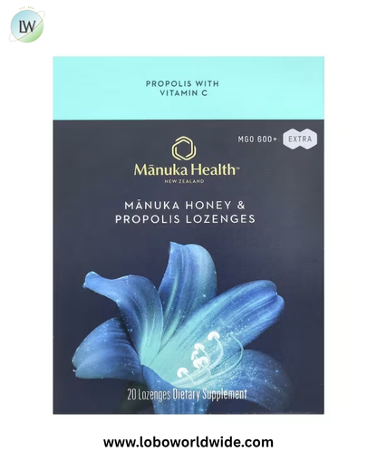 Manuka Health, Manuka Honey Lozenges, MGO 600+, 20 Lozenges