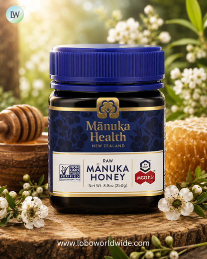 Manuka Health, Raw Manuka Honey, UMF 6+™, MGO 115+