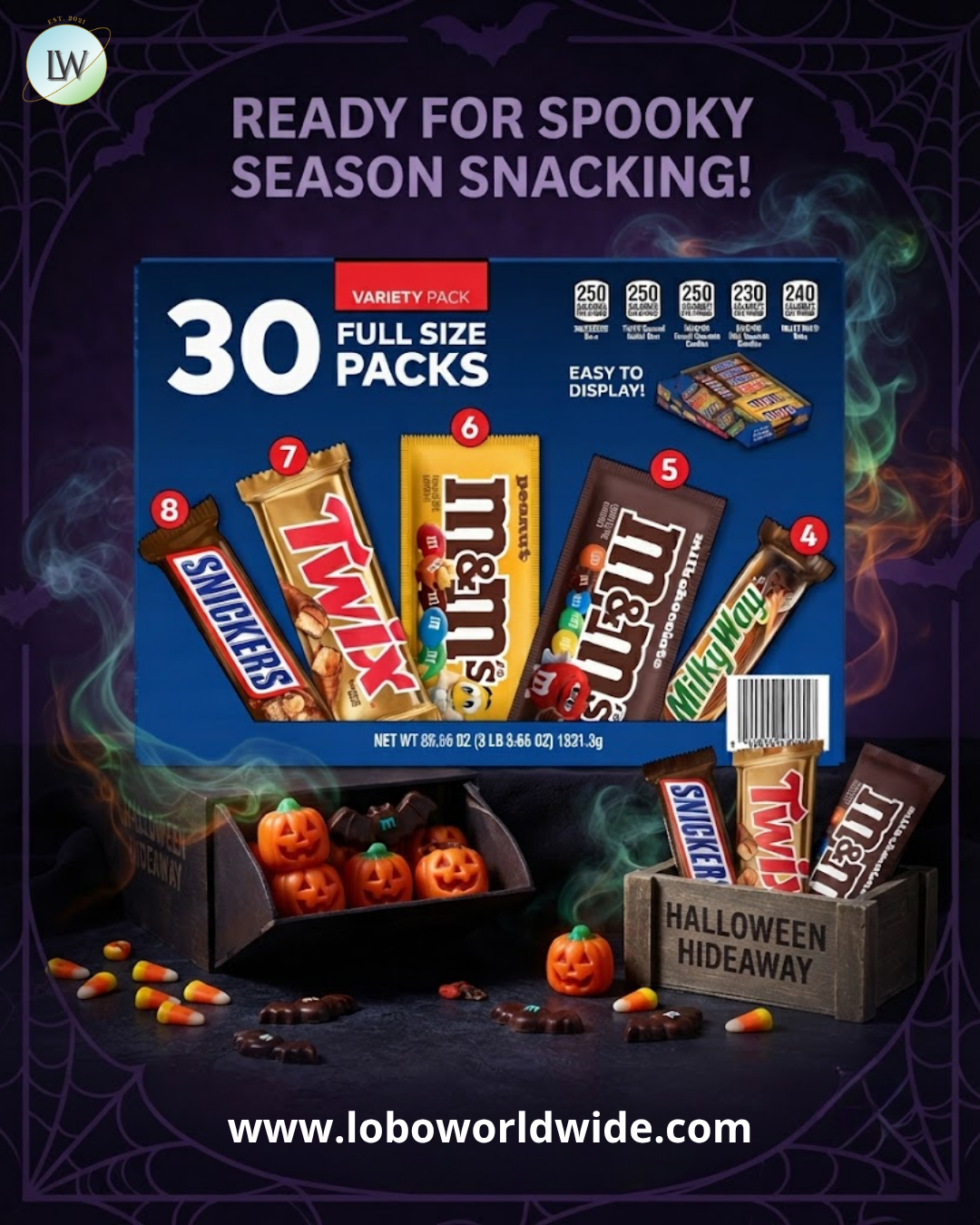 Mars Chocolate Candy Bars, Variety Pack, Full Size, 30 pk.