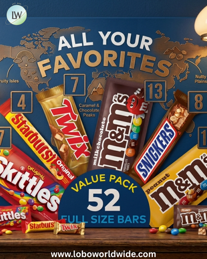 Mars Fundraiser Variety Pack Candy Bars, Full Size, 52 pk.