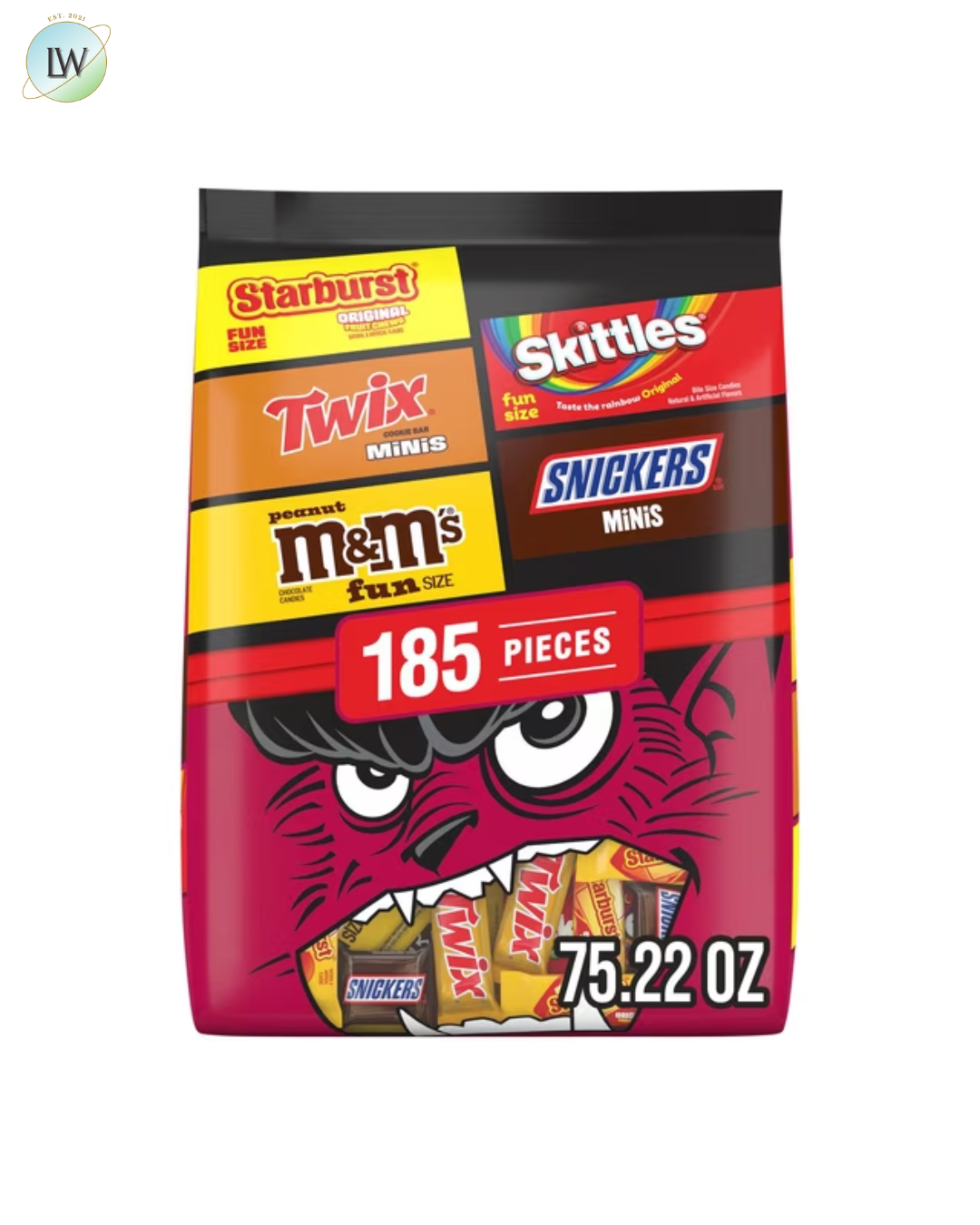 Mars Halloween Variety Pack Candy, 75.22 oz. (185 Pcs.)
