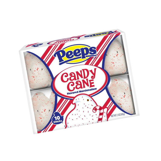 Peeps Marshmallow Candy Cane Chicks 10 Piece Tray — 6 / Box