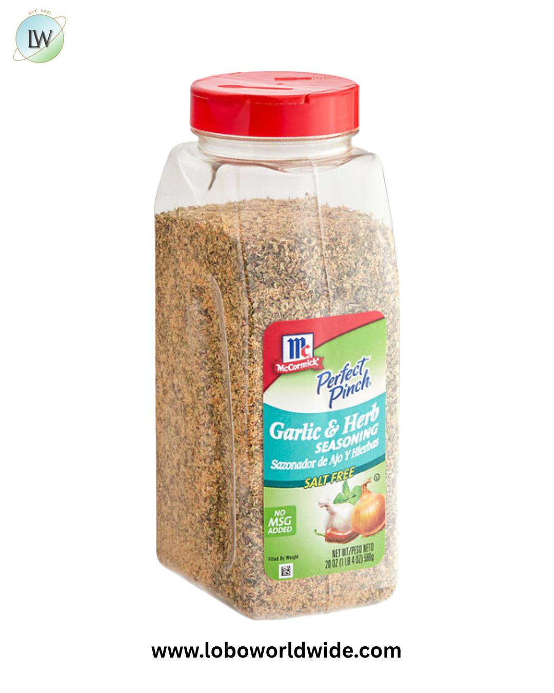 McCormick Perfect Pinch Salt-Free Garlic and Herb Seasoning 20 oz.