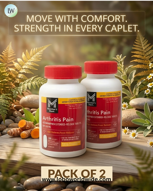 Member's Mark Arthritis Pain Extended Release Tablets, 650 mg Acetaminophen, 200 ct./pk., 2 pk.