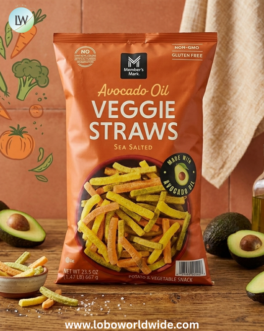 Member's Mark Avocado Oil Veggie Straw Sea Salt, 23.5 oz.