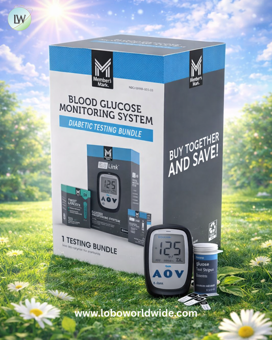 Member's Mark Blood Glucose Monitoring System Diabetic Testing Bundle