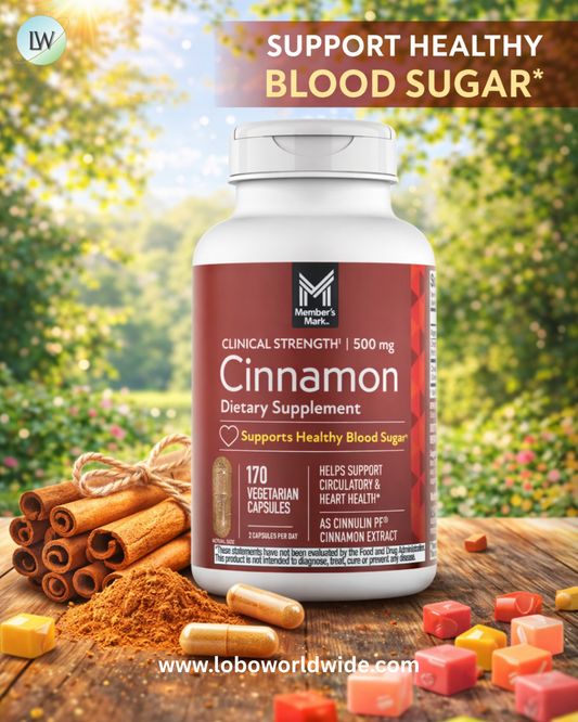 Member's Mark Clinical Strength Cinnamon 500 mg. Capsules, 170 ct.