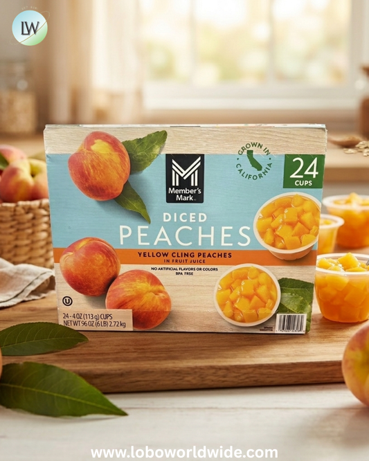 Member's Mark Diced Peach Cups, 4 oz., 24 ct.