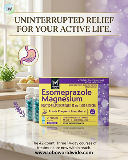 Member's Mark Esomeprazole Magnesium Capsules, 20 mg, 42 ct.