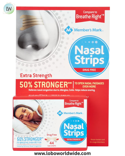 Member's Mark Extra Strength Drug Free Nasal Strips, Tan, 44 ct.