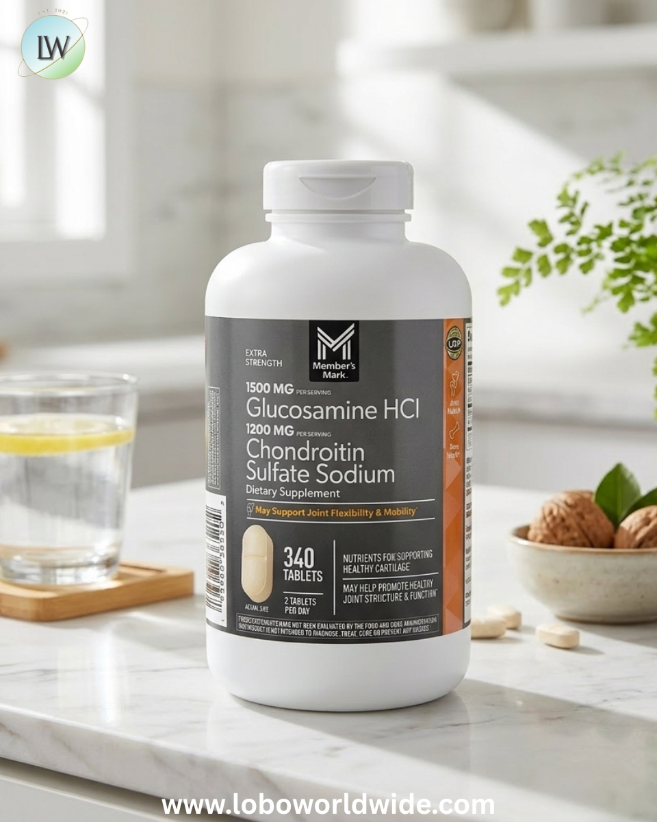 Member's Mark Extra Strength Glucosamine HCl and Chondroitin Sulfate Sodium Tablets, 340 ct