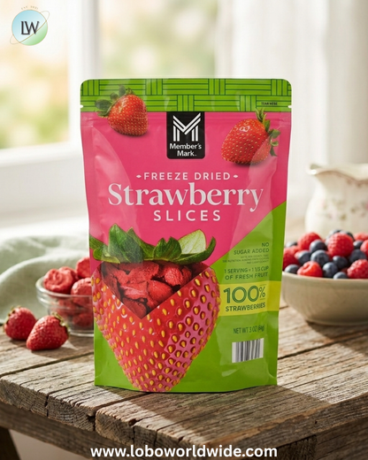 Member's Mark Freeze Dried Strawberry Slices, 3 oz.