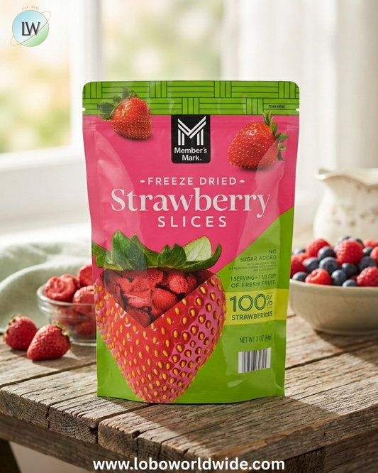 Member's Mark Freeze Dried Strawberry Slices, 3 oz.