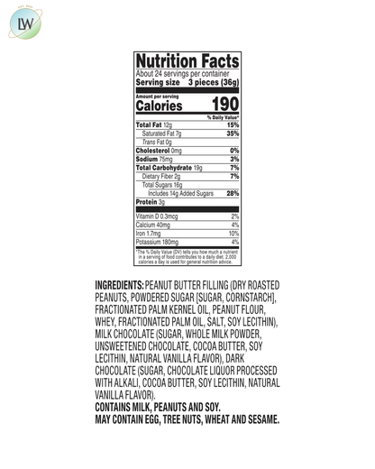Member's Mark Mini Peanut Butter Cups, Milk & Dark Chocolate Candy, 30 oz.