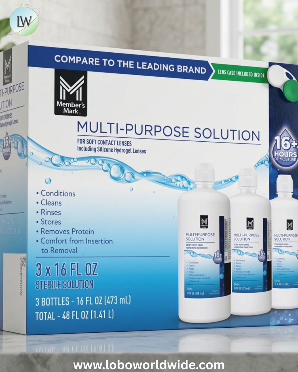 Member's Mark Multi-Purpose Contact Lens Solution, 16 fl. oz., 3 pk.