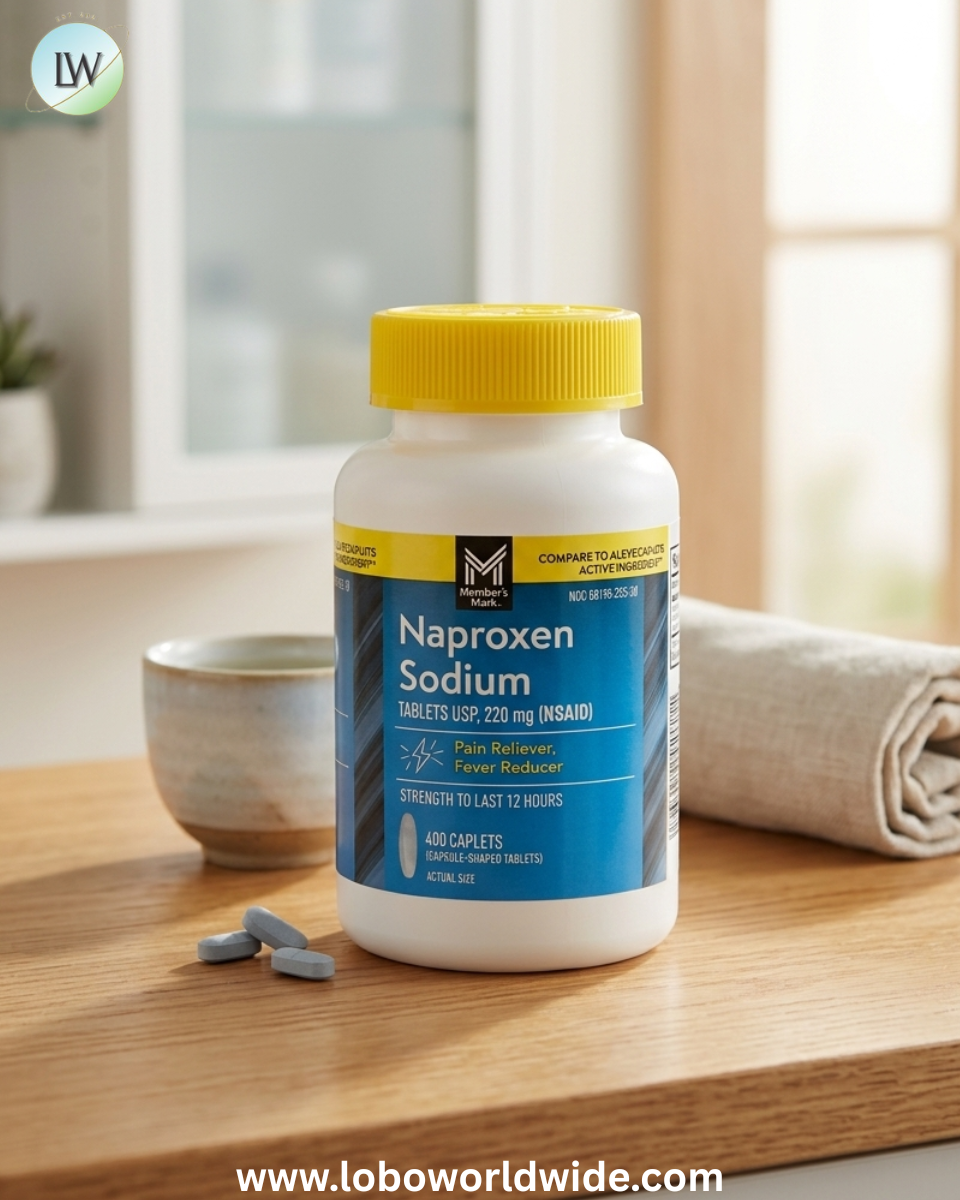 Member's Mark Naproxen Sodium Tablets NSAID, 220 mg, 400 ct.