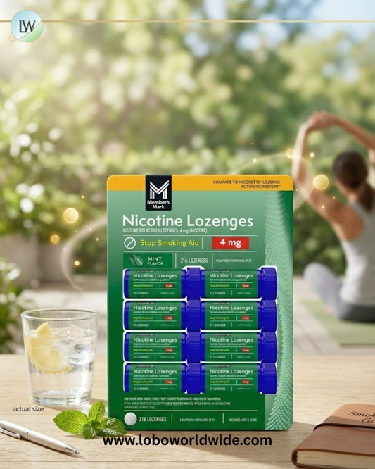 Member's Mark Nicotine Lozenge Mint Flavor 4 mg, 27 ct., 8pk.