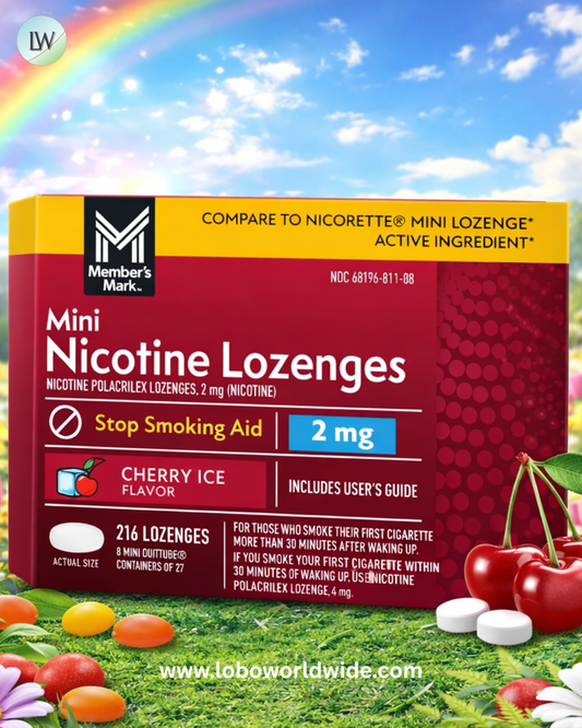Member’s Mark Nicotine Mini Lozenge, Choose your flavor, 216 ct.