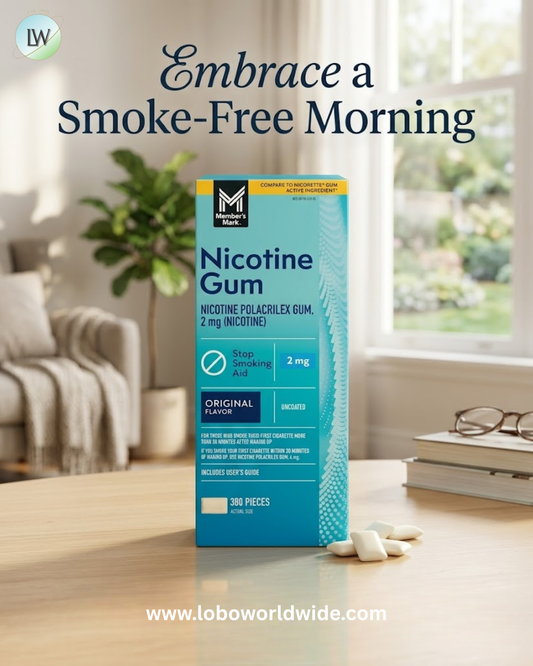 Member's Mark Nicotine Uncoated Gum, Original Flavor, 190 ct., 2 pk.