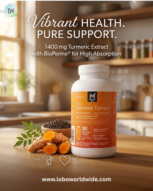 Member's Mark Turmeric Extract Dietary Supplement Capsules, 180 ct.