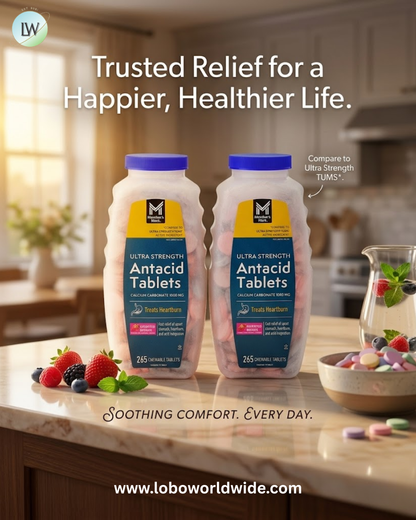 Member's Mark Ultra Strength Antacid Chewable Tablets, Assorted Berry, 265 ct./pk., 2 pk.