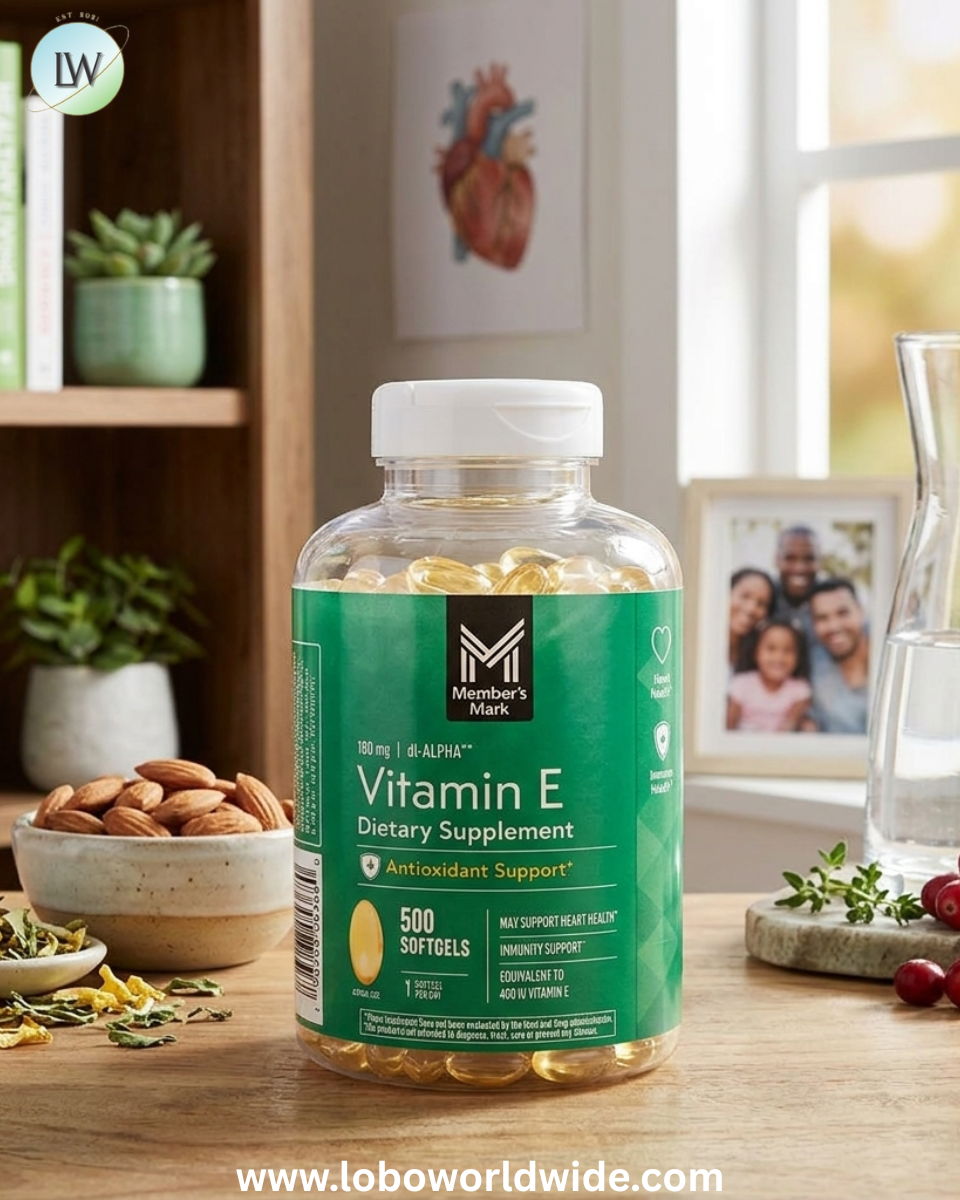 Member's Mark Vitamin E Softgels, 180 mg, 500 ct.