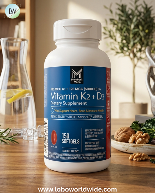Member's Mark Vitamin K2 + D3 Softgels, 150 ct.