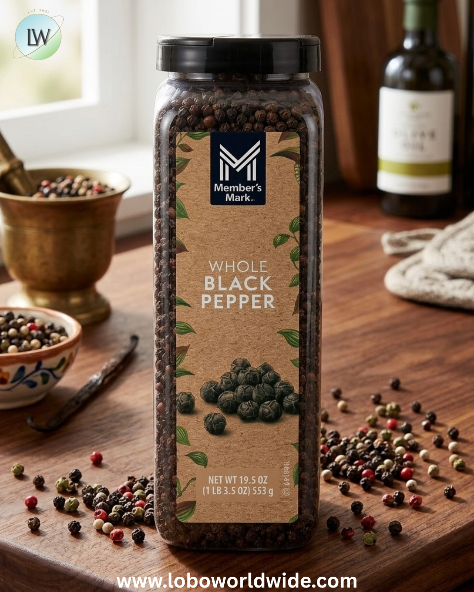 Member's Mark Whole Black Peppercorns, 19.5 oz.