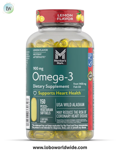 Member's Mark 900 mg Omega-3 from Fish Oil Softgels, 150 ct.