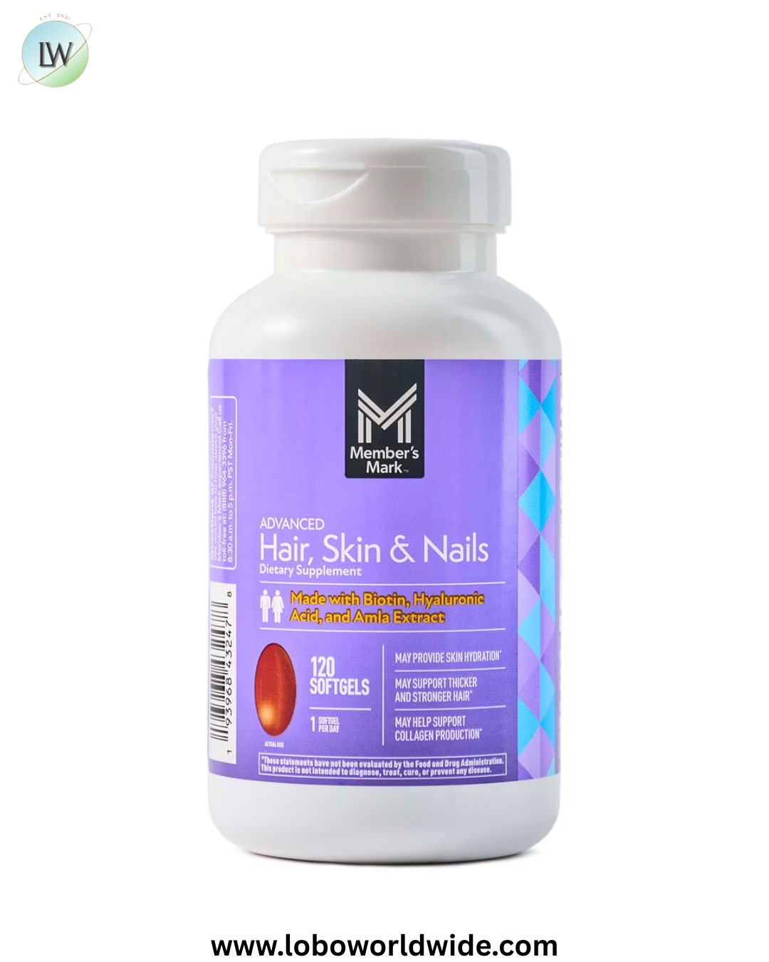 Member's Mark Advanced Hair, Skin & Nails Softgels, 120 ct.