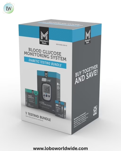 Member's Mark Blood Glucose Monitoring System Diabetic Testing Bundle