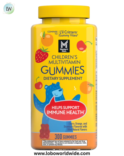 Member's Mark Children's Multivitamin Gummies, Assorted Fruit Flavors, 300 ct.