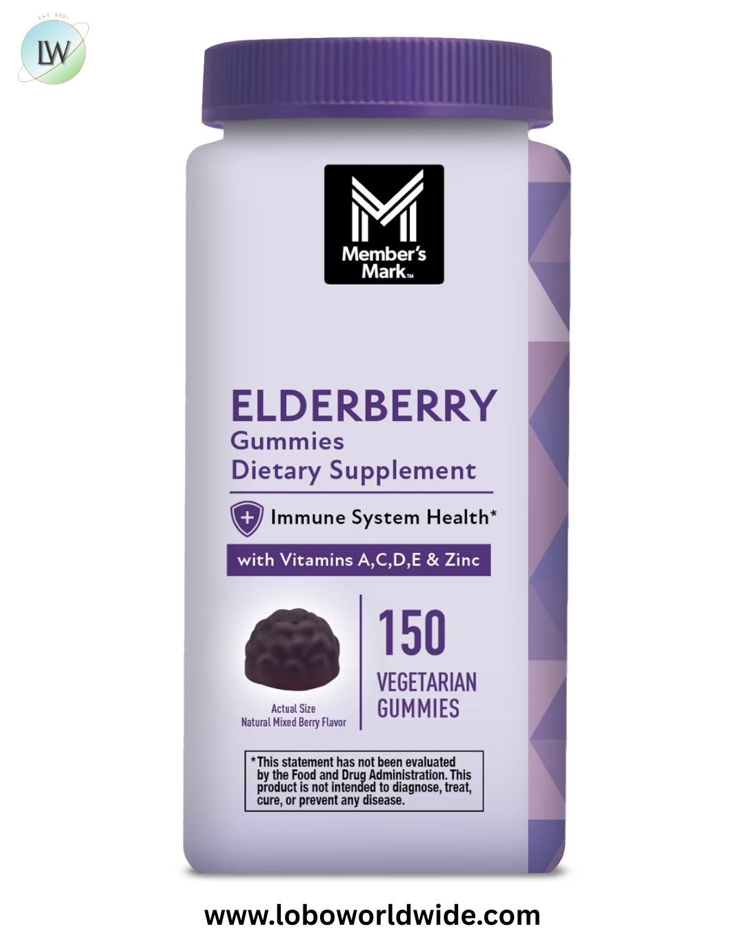 Member's Mark Elderberry Immune Health Gummies, 150 ct.